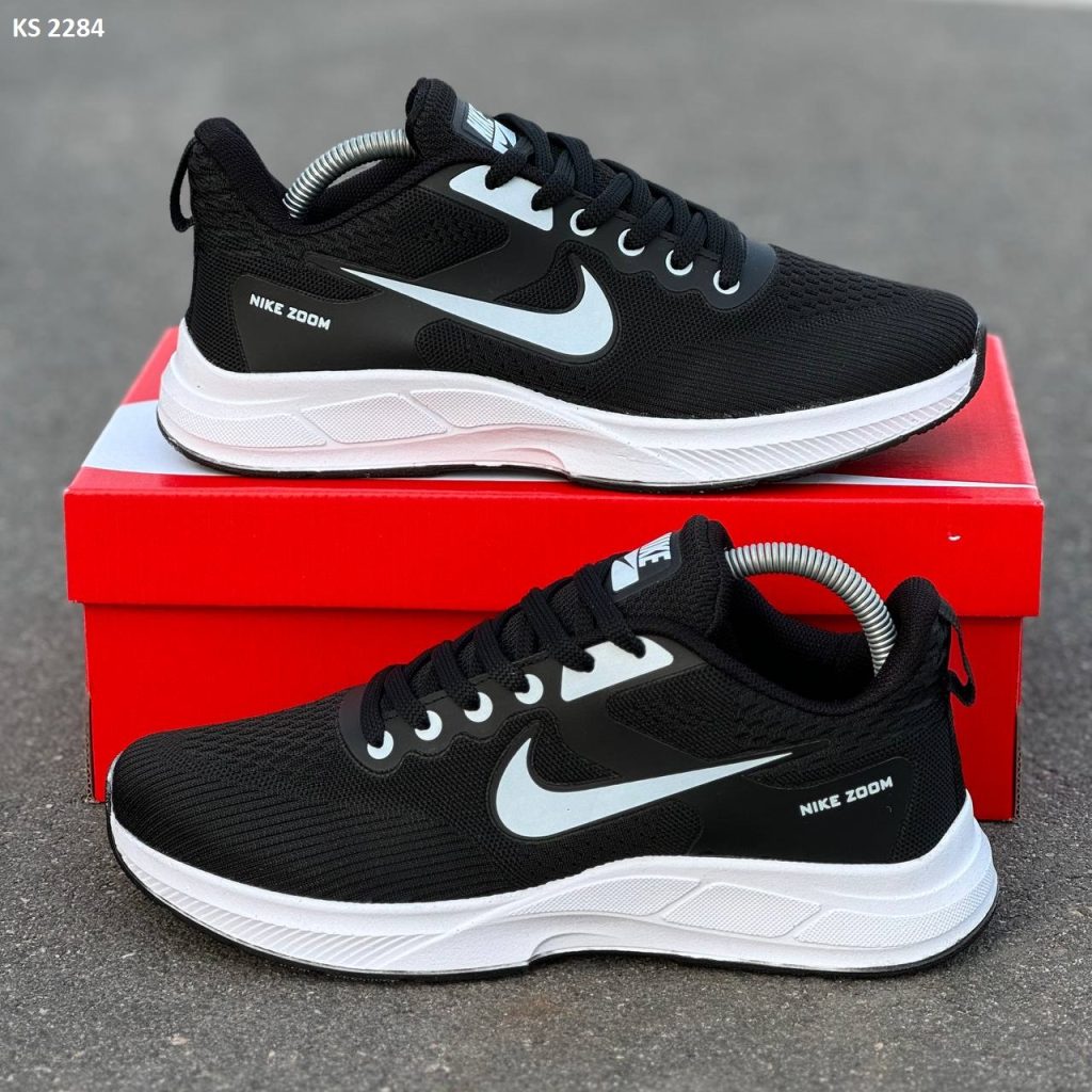 Кросівки Nike Air Zoom Black White (чорно/білі)