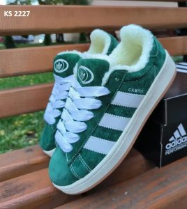 Кросівки Adidas Campus 00s Green ЗИМА (зелені)