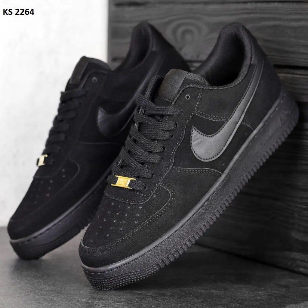 Кросівки Nike Air Force Low Black (чорні)