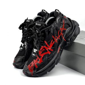 Balenciaga Runner Graffiti Black Red