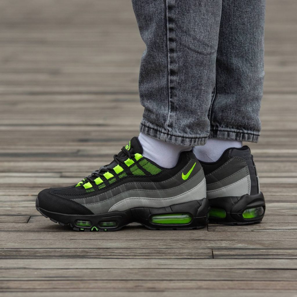 Nike Air Max 95 Black Grey Green Suede