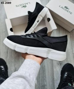 Кросівки Lacoste Black White (черно/белые)