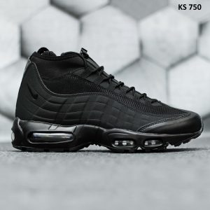 Кросівки Nike Air Max 95 Sneakerboot Back (чорні) ТЕРМО