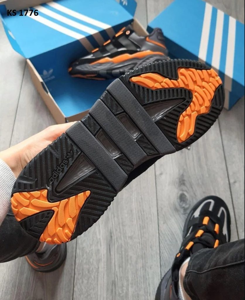 Кросівки Adidas Niteball Black Orange (чорно/жовтогарячі)