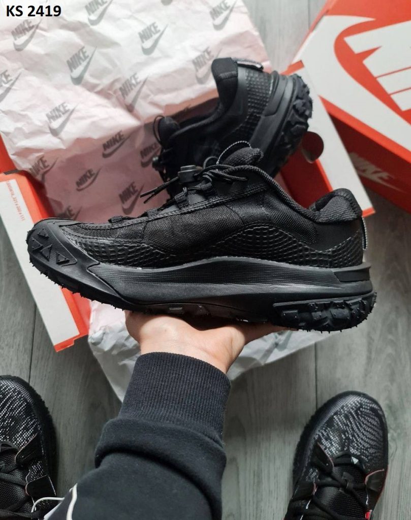Кросівки Nike ACG Mountain Fly 2 Low Triple Black (чорні)