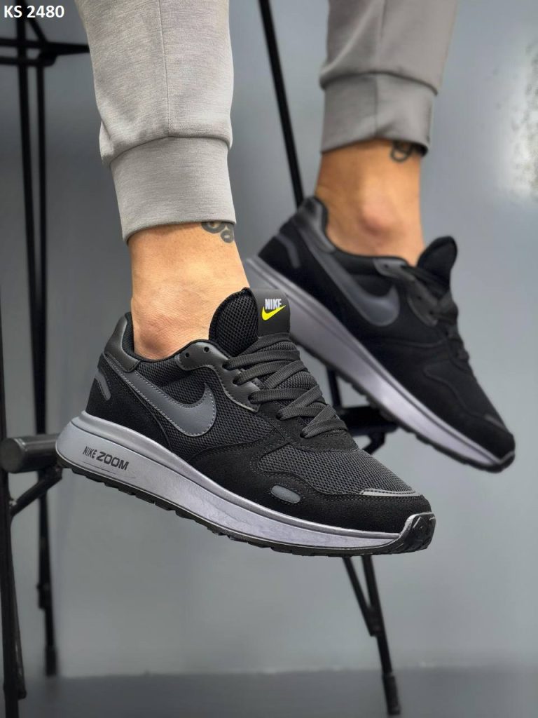 Кросівки Nike Air Zoom Black Gray (чорно/сірі)