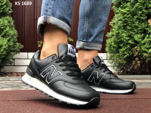 New Balance 574 (чорно/білі)