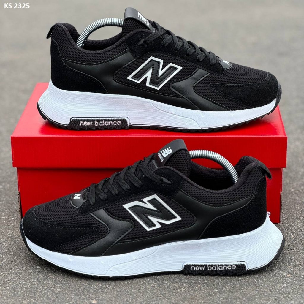 Кросівки New Balance Black White (чорно/білі)