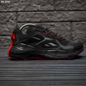 Кросівки Reebok Zig Kinetica II Gray Red (чорно/червоні)