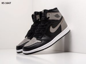 Кросівки Nike Air Jordan 1 Retro High Shadow Gray (чорно/сірі)
