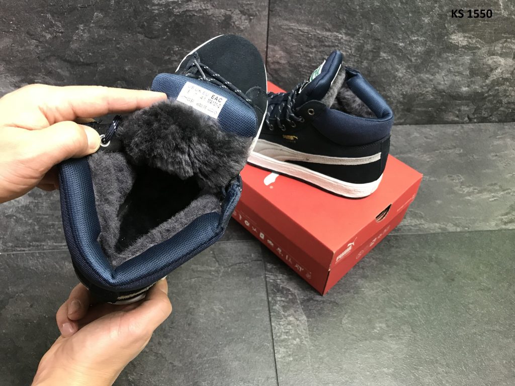 Puma Suede (сині) ЗИМА,