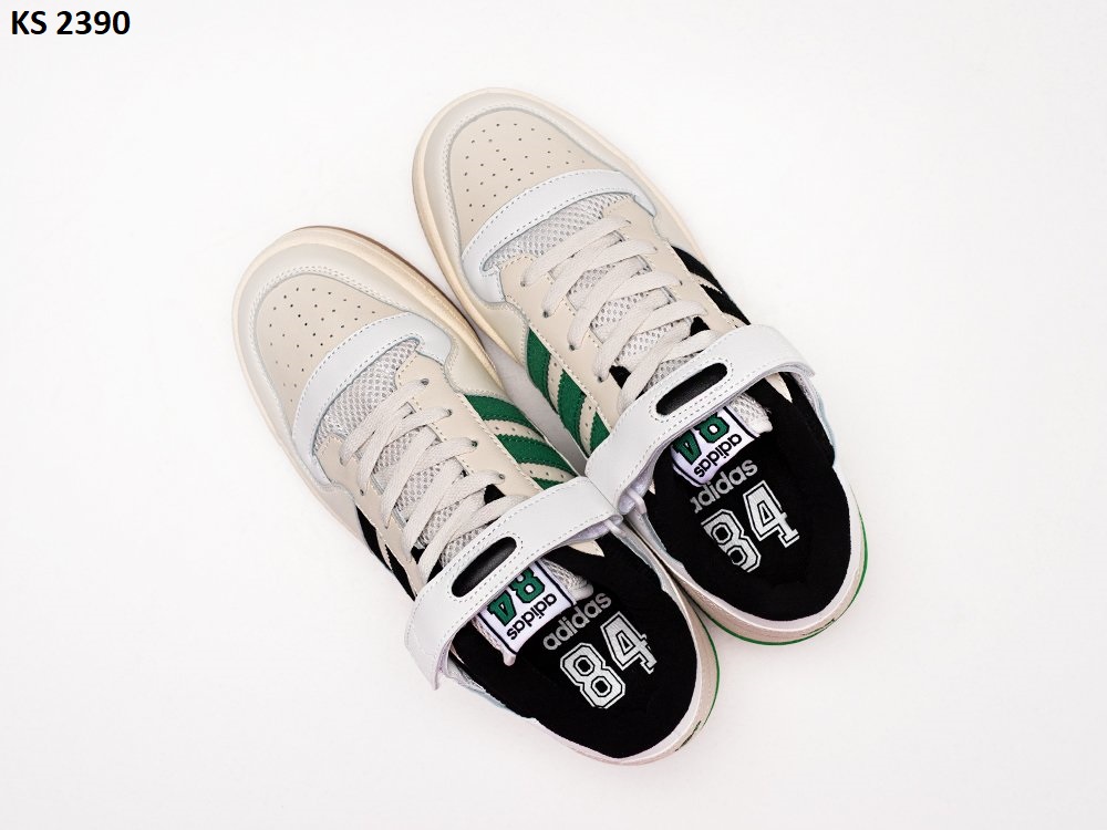 Adidas Forum Low 84 White Green (біло/зелені)
