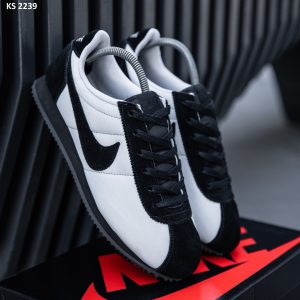 Кросівки Nike Cortez Black Gray (біло/чорні)