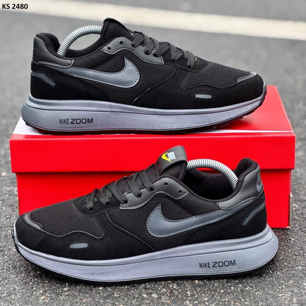 Кросівки Nike Air Zoom Black Gray (чорно/сірі)