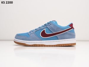 Nike SB Dunk Low Valour Blue Team Maroon (блакитні)