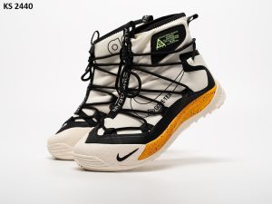 Кросівки Nike ACG Air Terra Antarktik High White Yellow (біло/жовті) ЗИМА