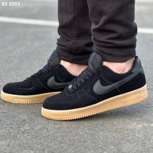 Кросівки Nike Air Force Low Black Red (чорно/білі)