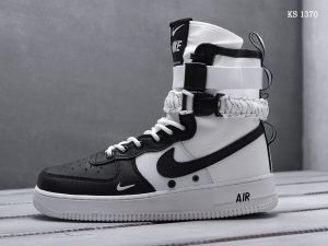 Кросівки Nike SF Air Force 1 White and black (біло/чорні)
