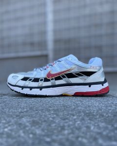 Nike P-6000 White Silver Red