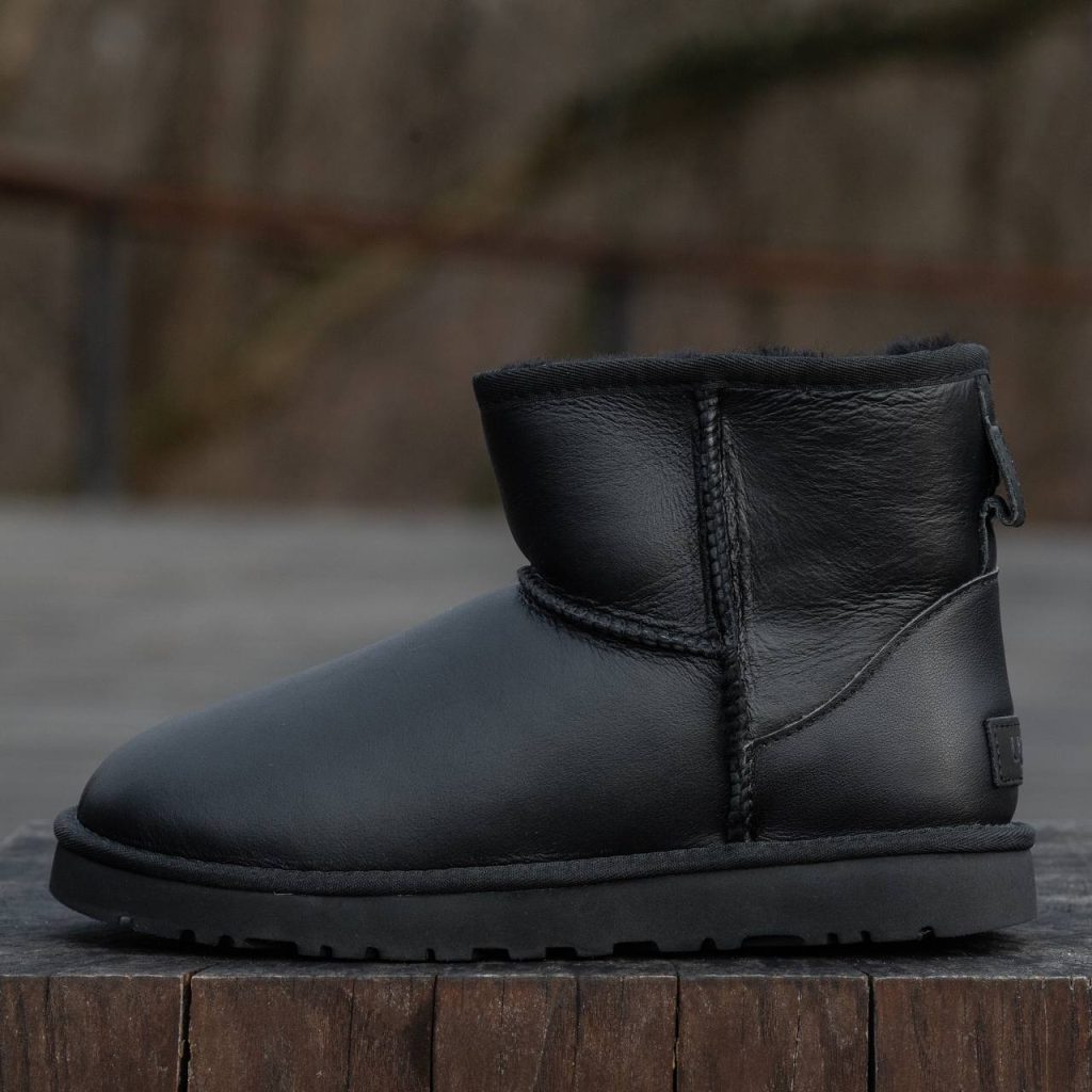 UGG Mini Black Leather