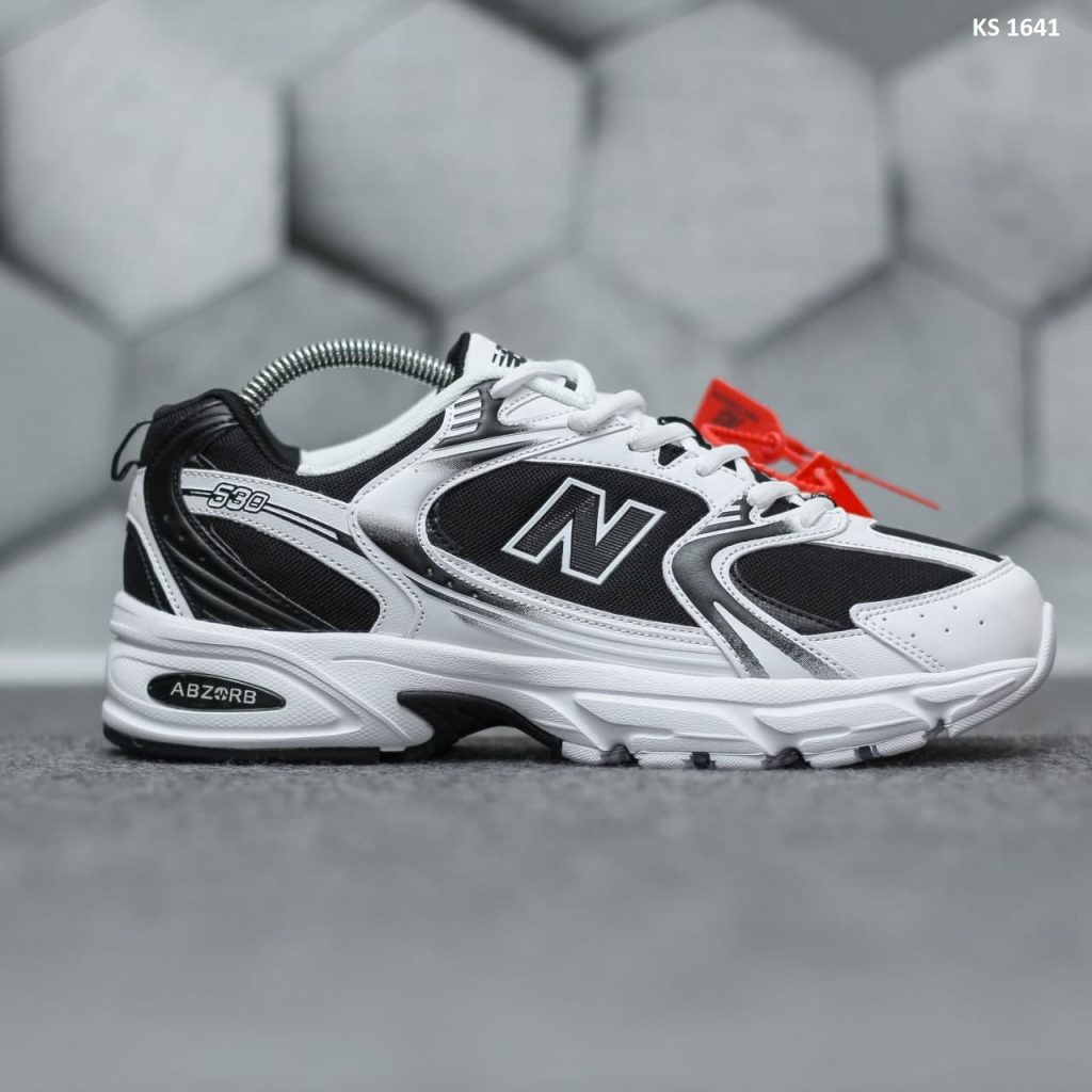 Кросівки New Balance 530 abzorb White Black (чорно/білі)