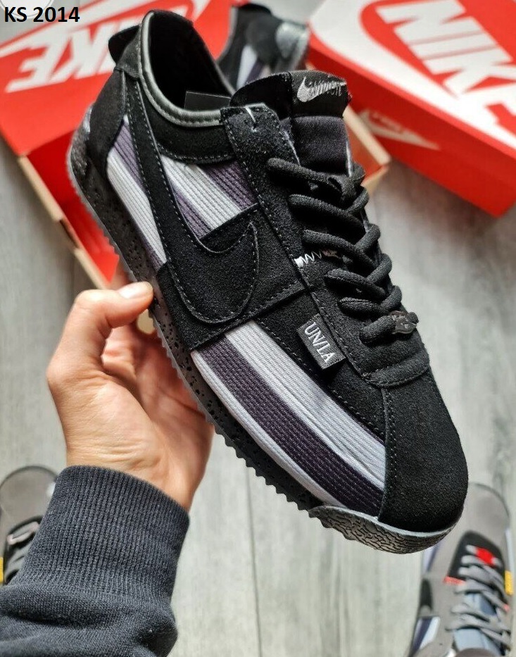 Кросівки Nike Cortez x Union Black (чорно/сірі)