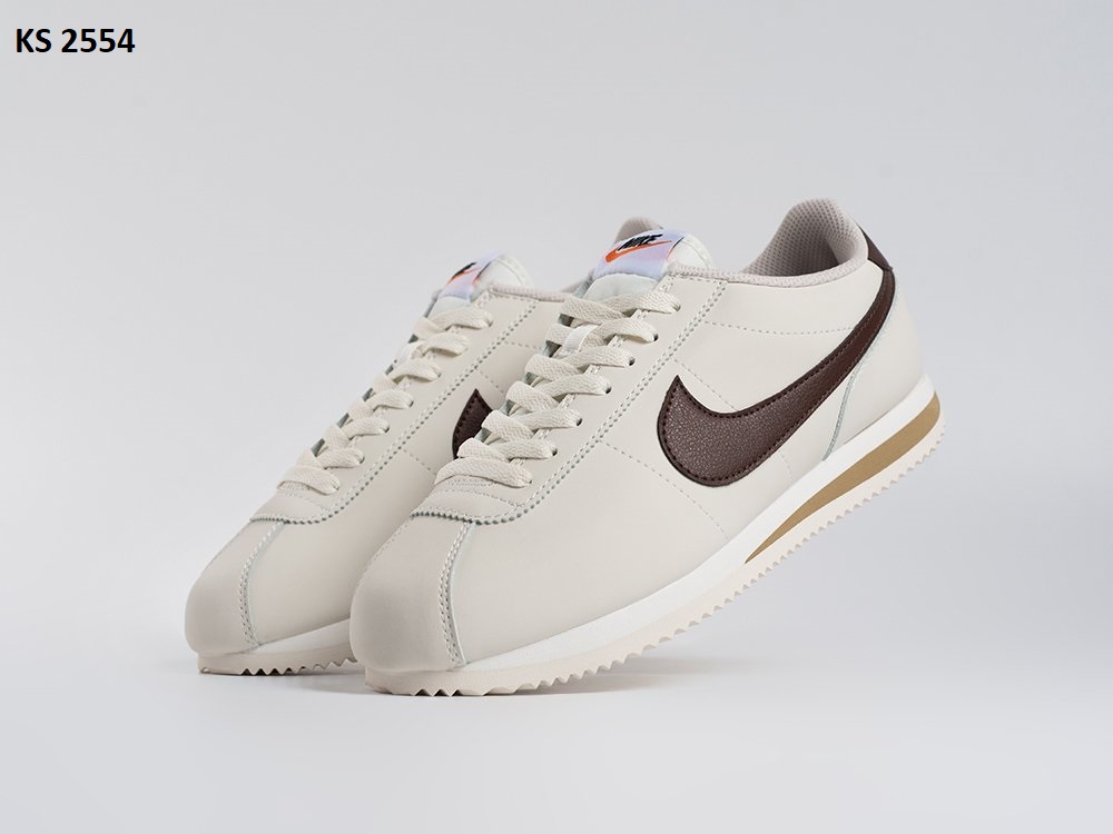 Nike Cortez White Brown (біло/коричневі)