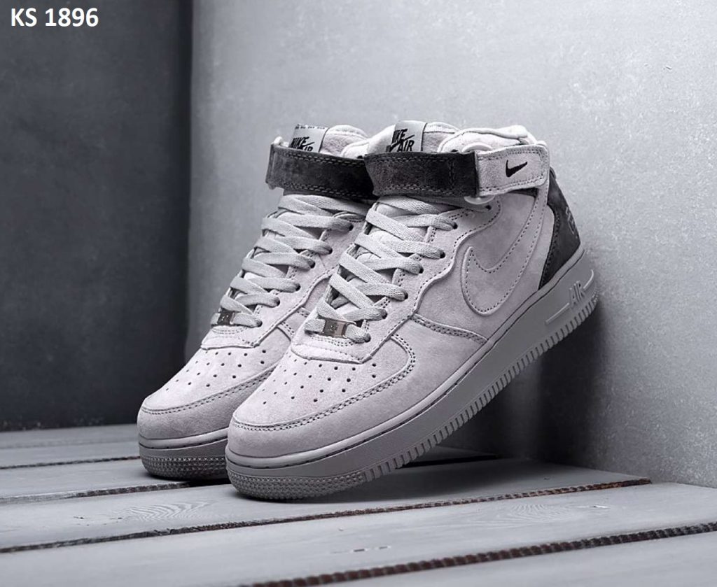 Nike Air Force High 1 Mid X Reigning Champ (сірі)