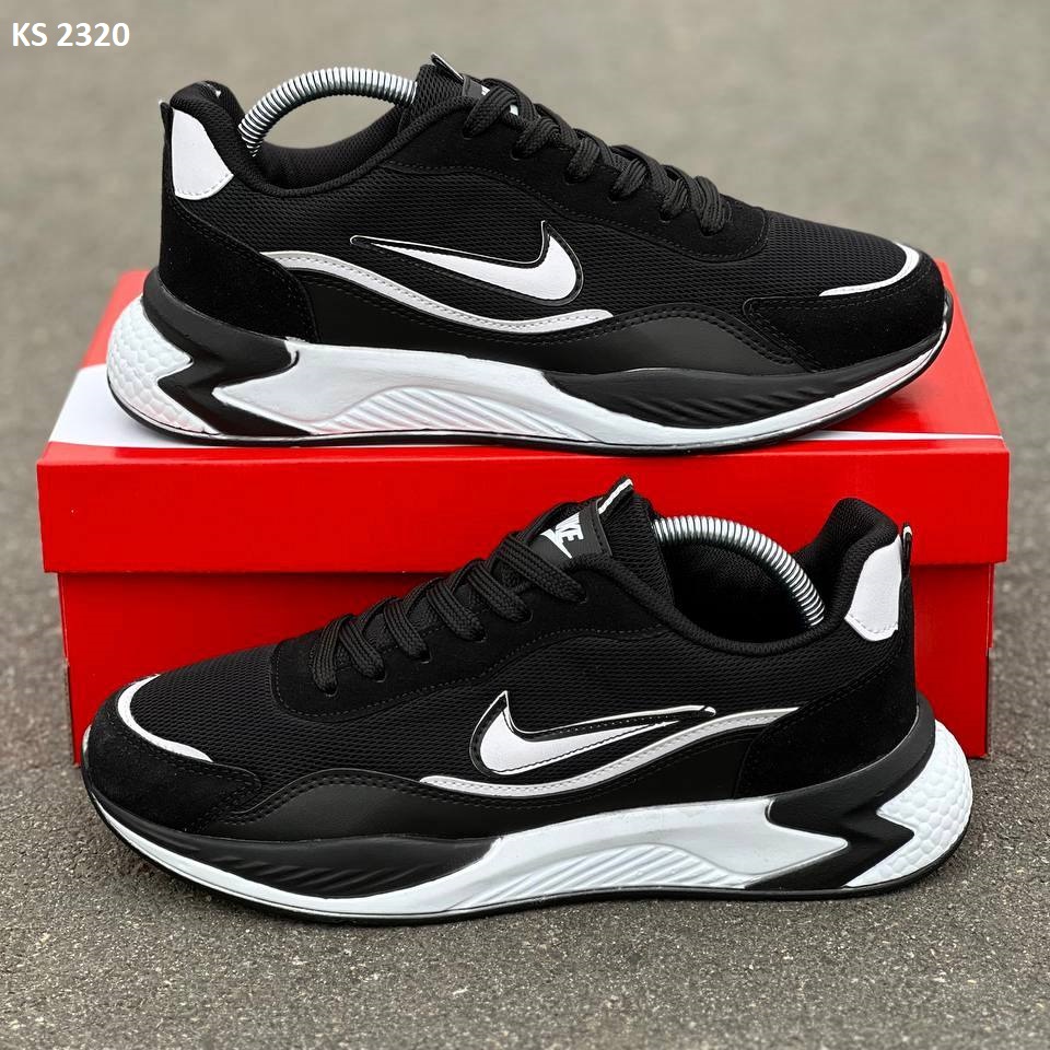 Кросівки Nike Air Black White (чорно/білі)