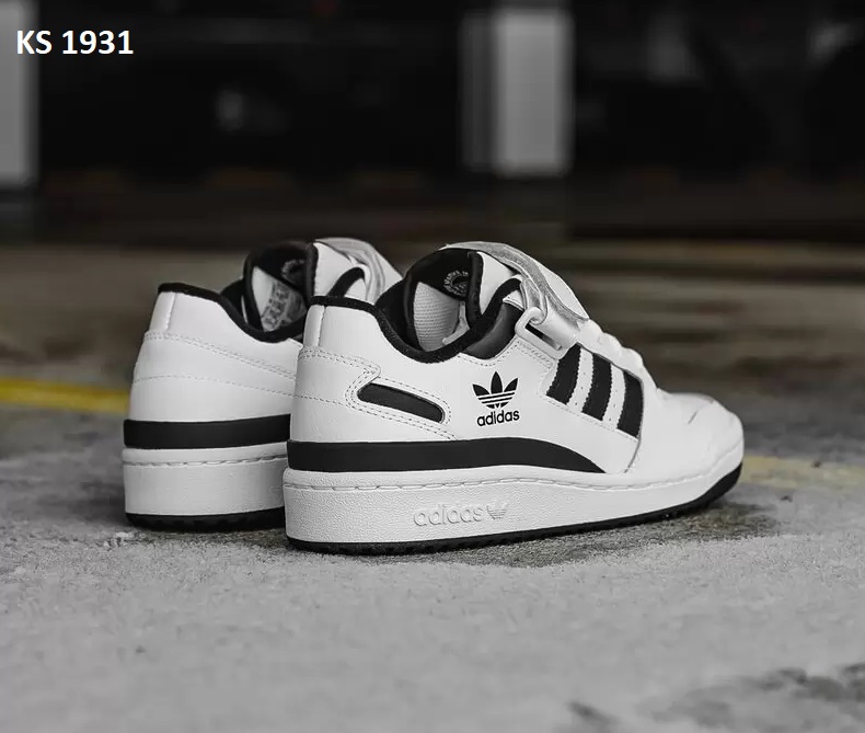 Adidas Forum Low (біло/чорні)