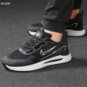 Кросівки Nike Air Black and White (чорно/білі)