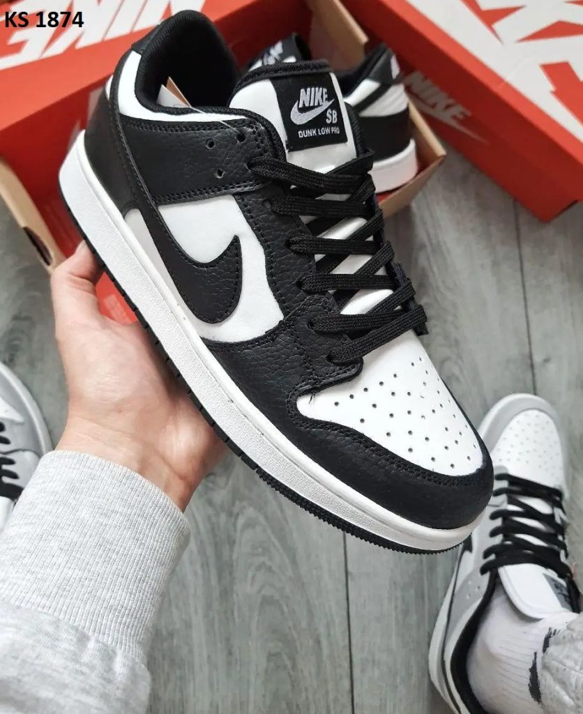 Кросівки Nike Dunk Low SB Black White (чорно/білі)