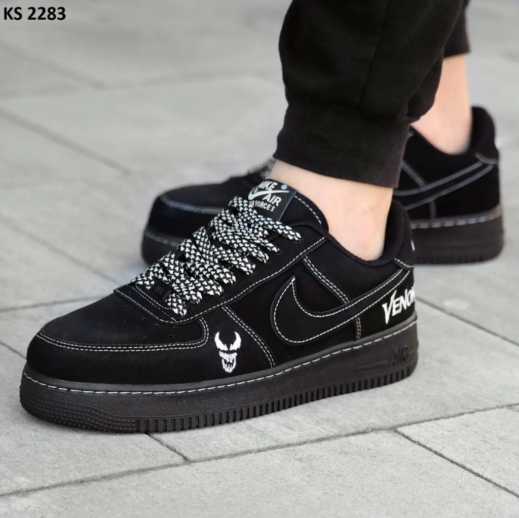 Кросівки Nike Air Force Low Venom Black (чорні)