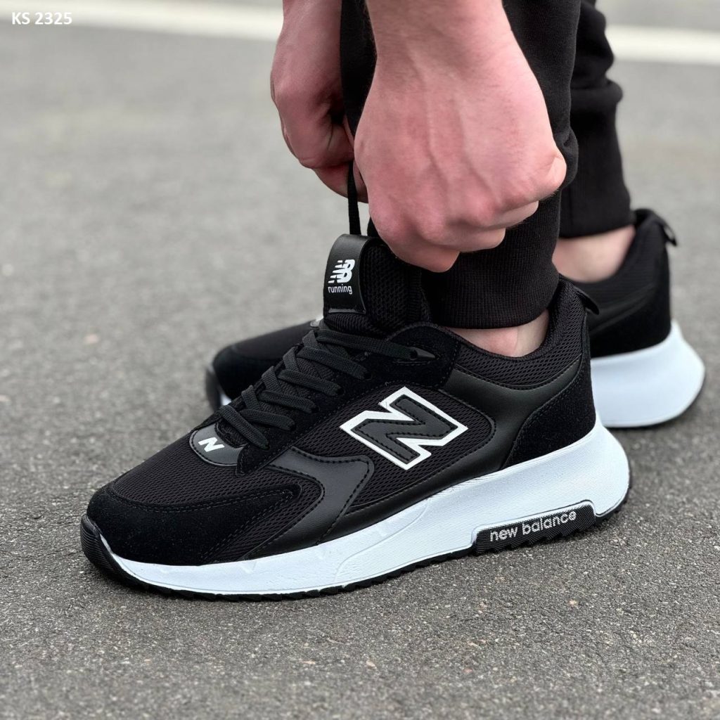 Кросівки New Balance Black White (чорно/білі)