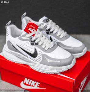 Кросівки Nike Air Hole Gray White (біло/сірі)