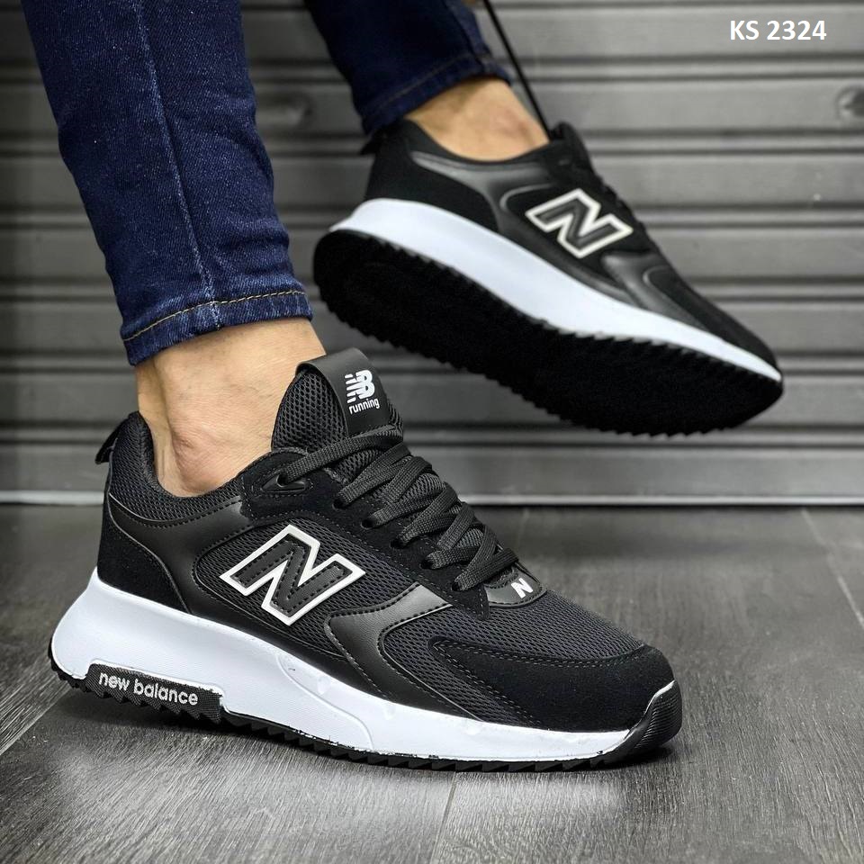 Кросівки New Balance Black White (чорно/білі)