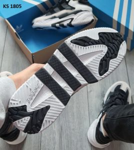 Кросівки Adidas Niteball White Black (біло/чорні)