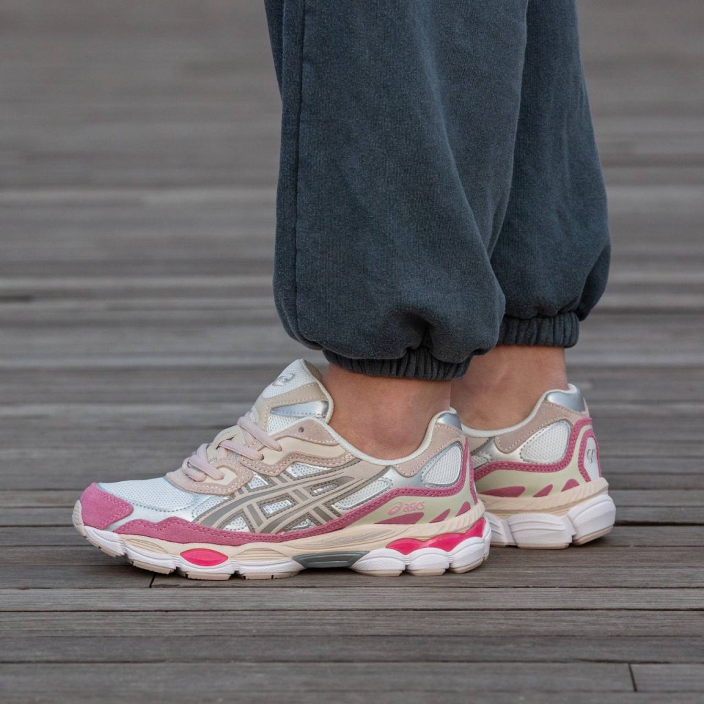 Asics Gel NYC White Grey Pink