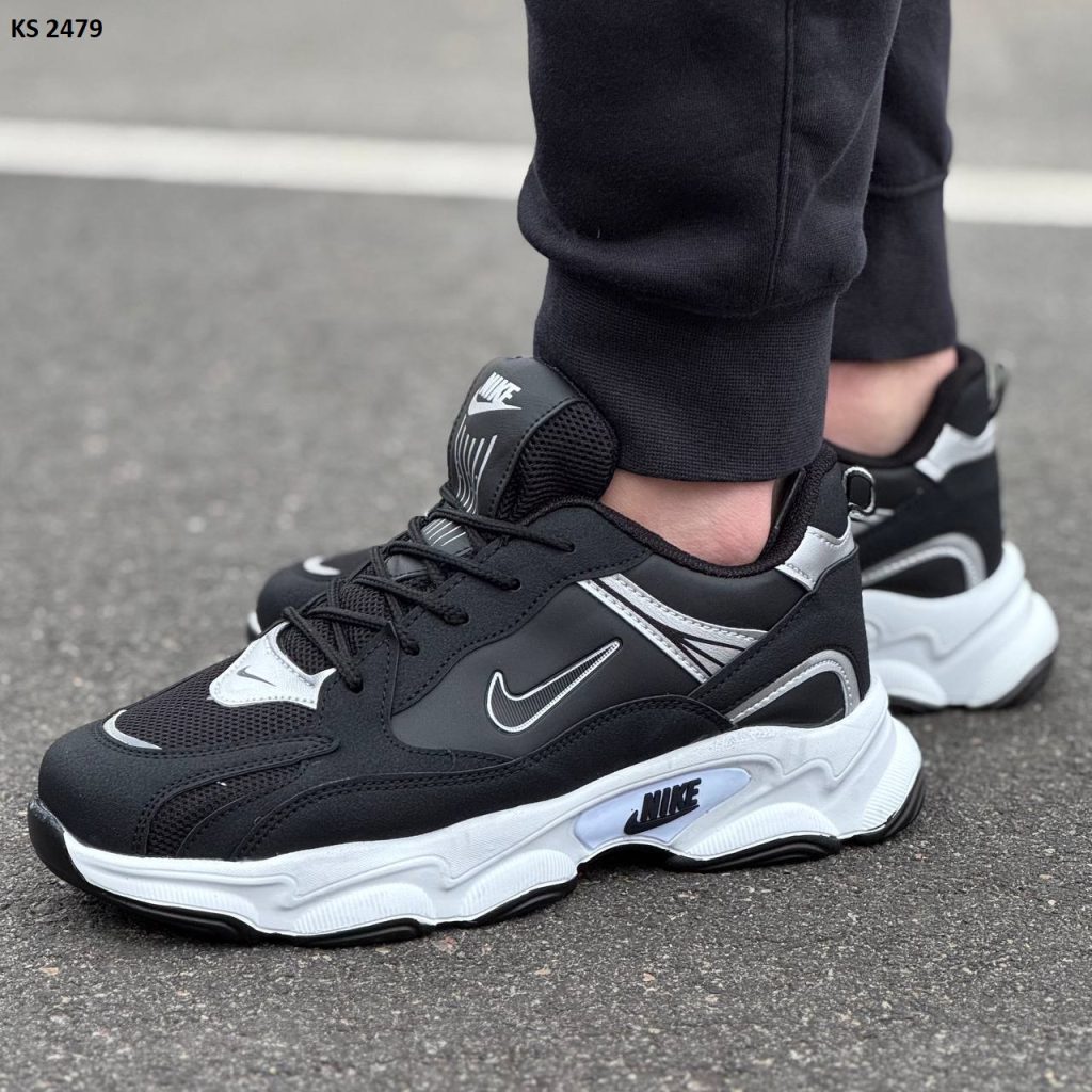 Кросівки Nike Air Black White (чорно/білі)