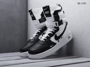 Кросівки Nike SF Air Force 1 White and black (біло/чорні)