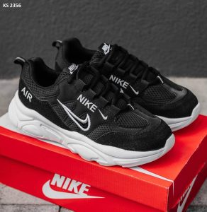 Кросівки Nike Air Black White (чорно/білі