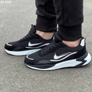 Кросівки Nike Air Black White (чорно/білі)