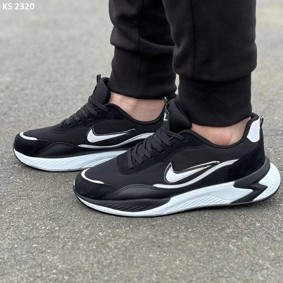 Кросівки Nike Air Black White (чорно/білі)
