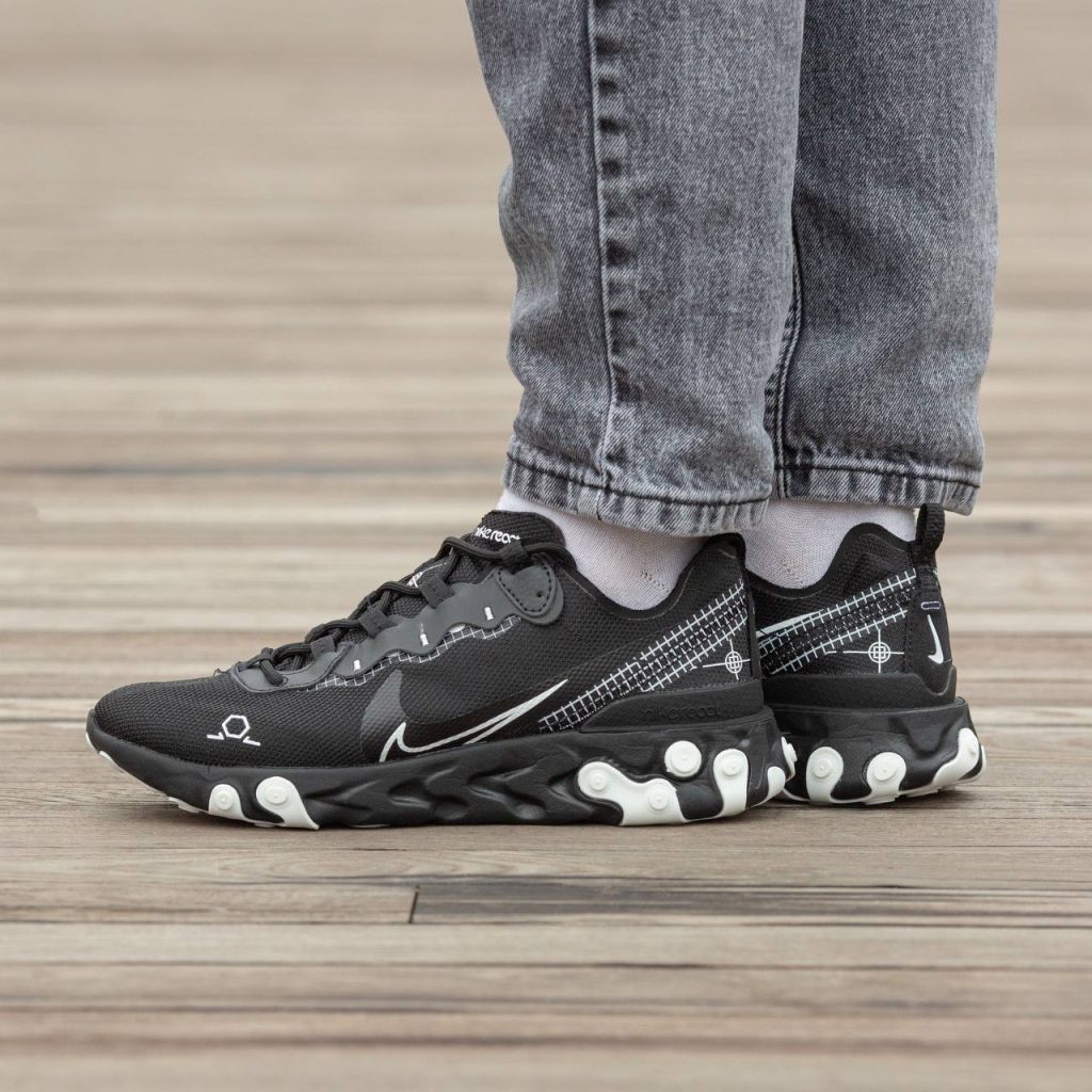 Nike React Vision Black White