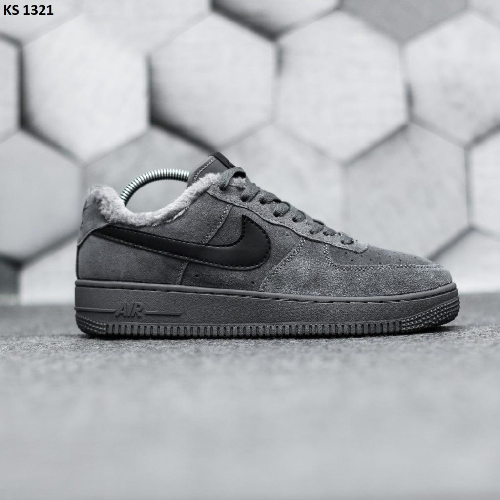 Кросівки Nike Air Force 1 07 Mid LV8 Gray (сірі) ЗИМА