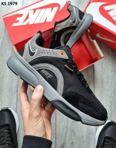 Кросівки Nike Air Zoom Grey Orange (сіро/чорні