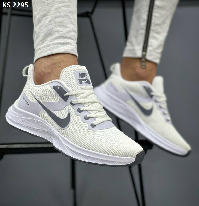 Кросівки Nike Air Zoom White Gray (білі)