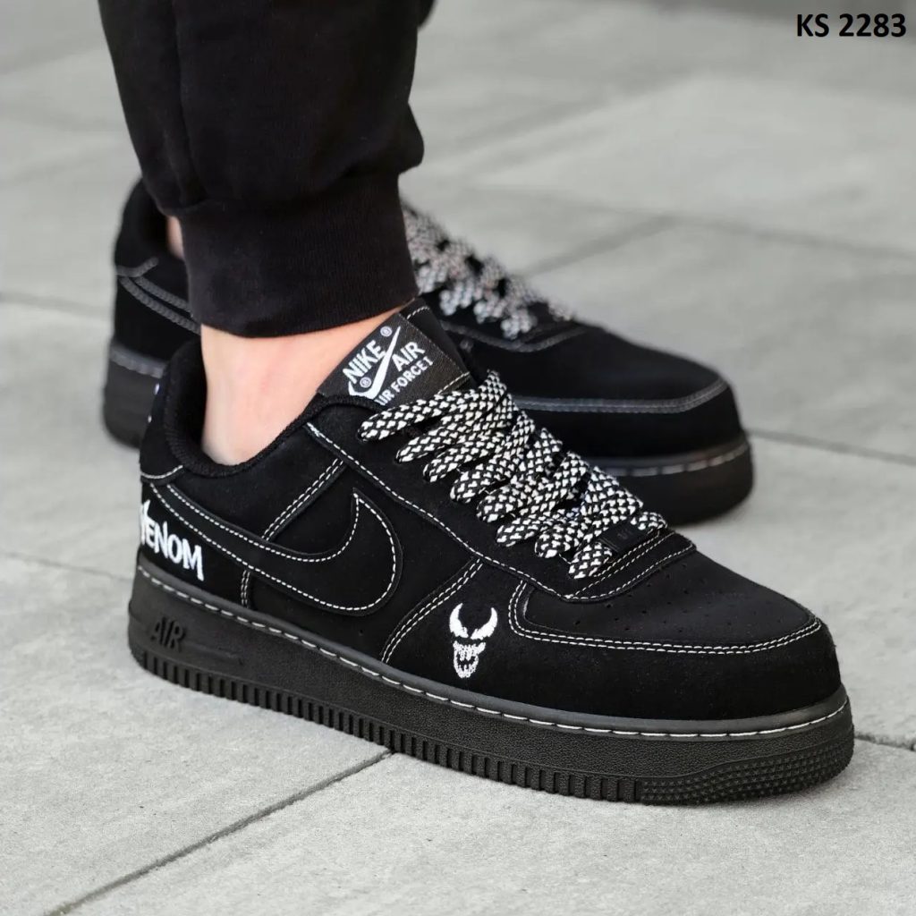 Кросівки Nike Air Force Low Venom Black (чорні)