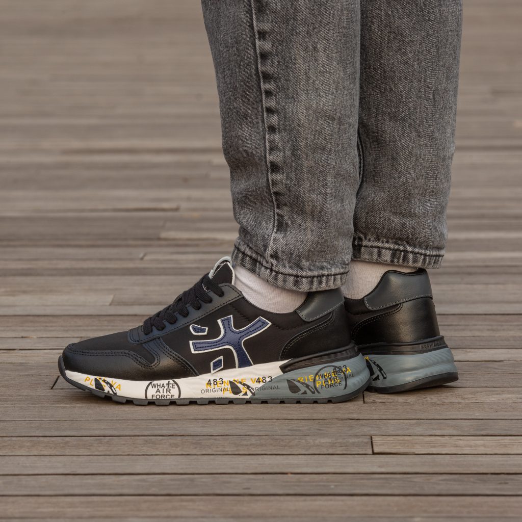 Premiata Beige Black Blue