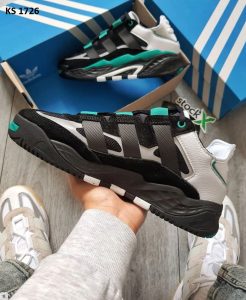 Кросівки Adidas Niteball Black Green (біло/зелені)